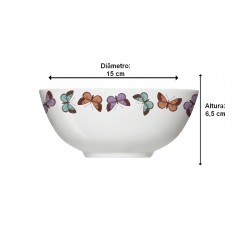 Bowl 15cm 550ml Oriental Milao Porcelana Germer